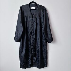 Jostens Graduation Black Satin Robe Unisex
